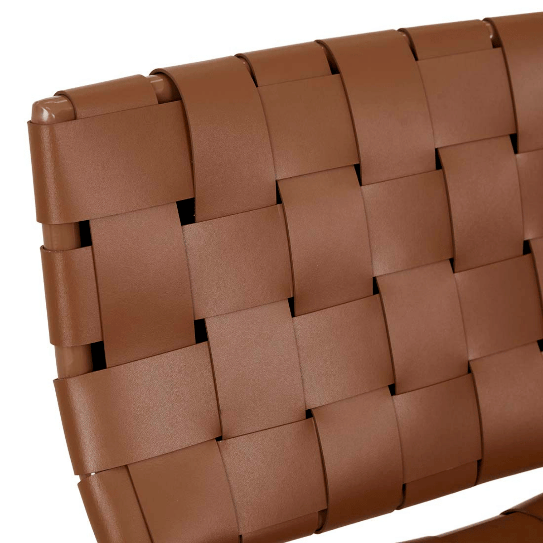 Tabouret de bar mi-siècle en cuir couleur sable avec pieds en métal laqué époxy pour cuisine