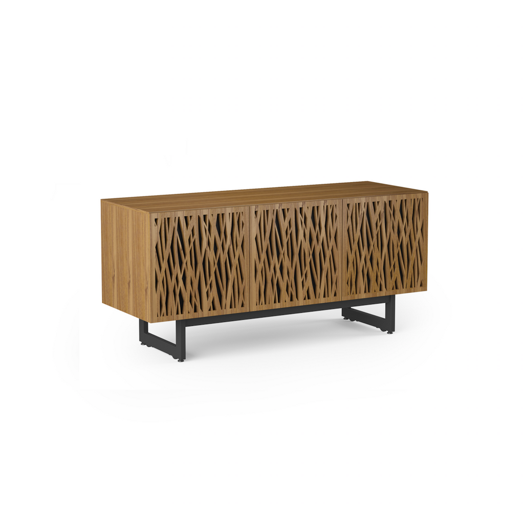 Meuble TV en noyer naturel pour salon