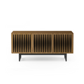 Meuble TV en noyer naturel de style Mid-Century pour salon
