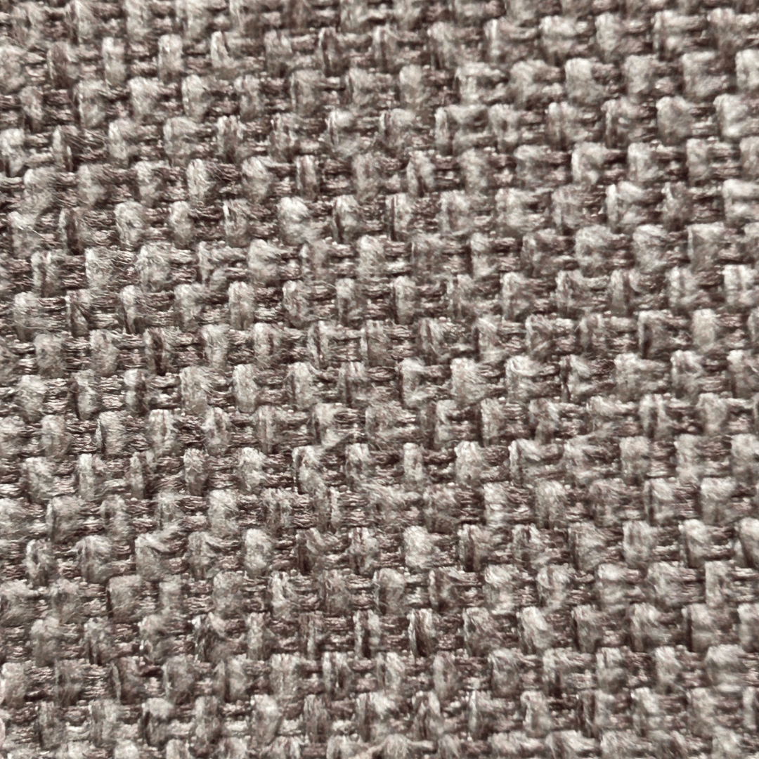 Chaise de salle à manger moderne cappuccino en chenille avec mousse haute densité et dossier incurvé