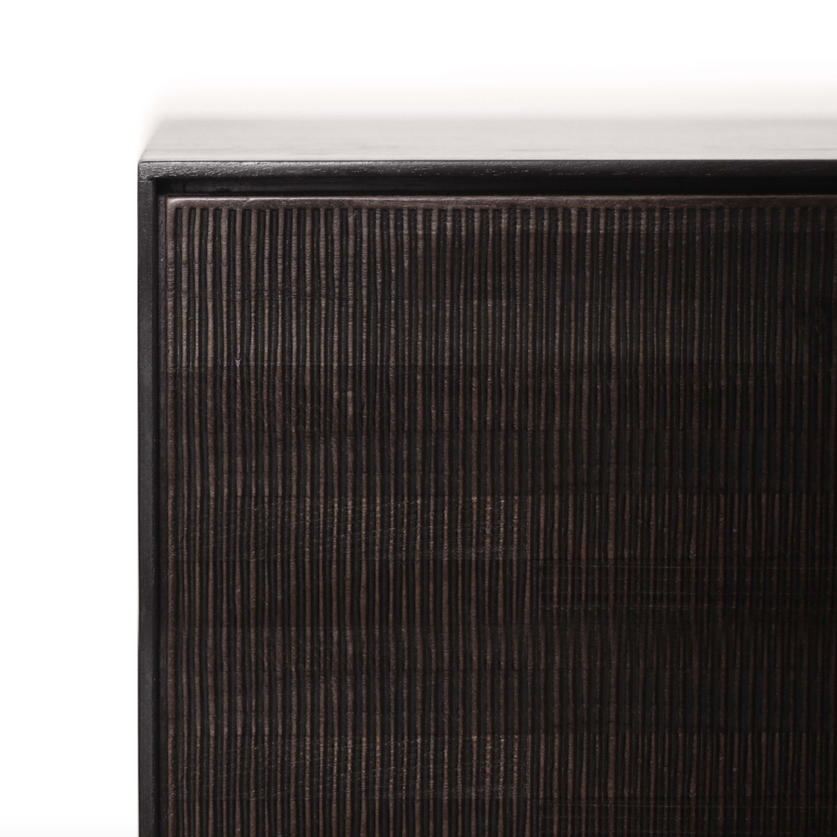 Meuble TV moderne noir en métal pour le salon