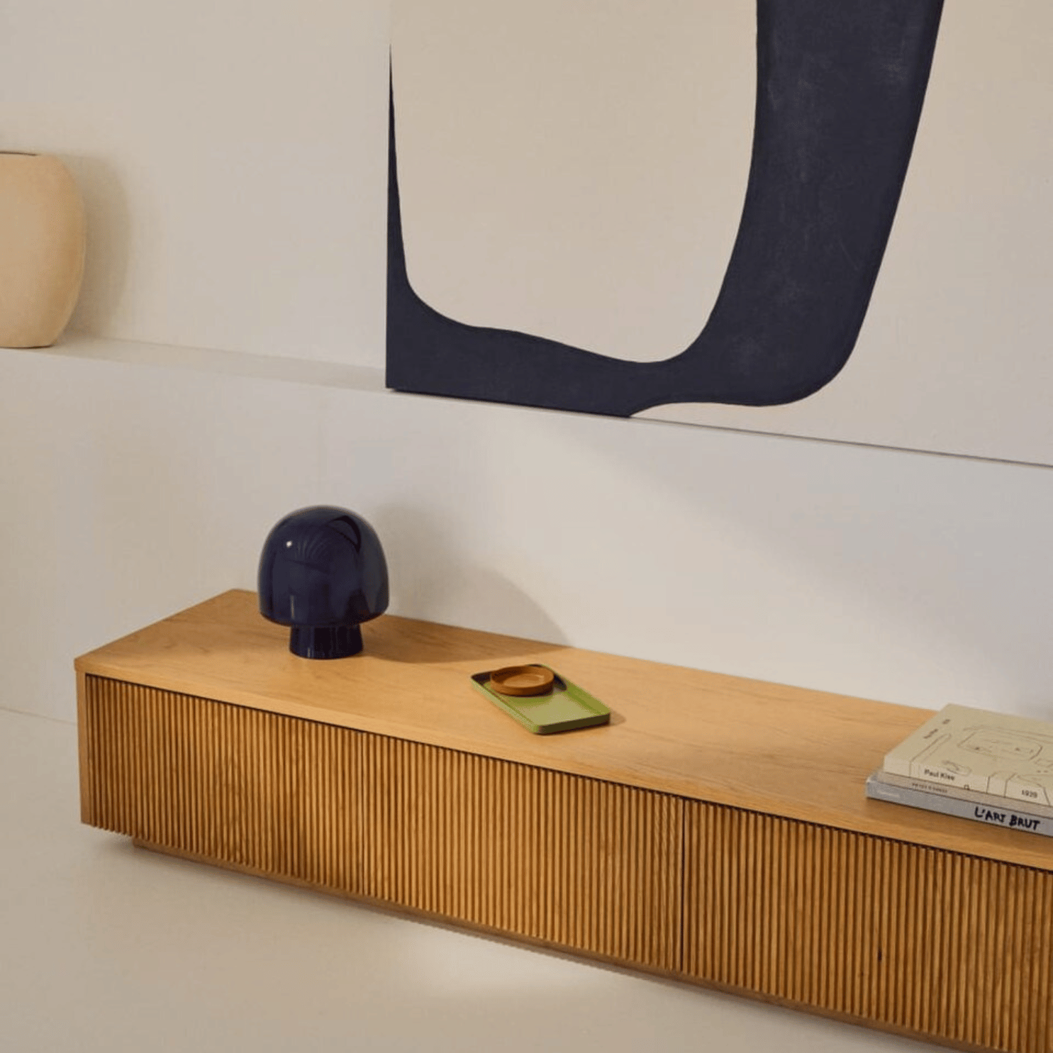 Meuble TV en chêne moderne pour salon