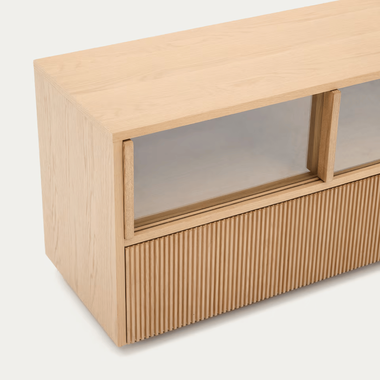 Meuble TV moderne en chêne pour salon