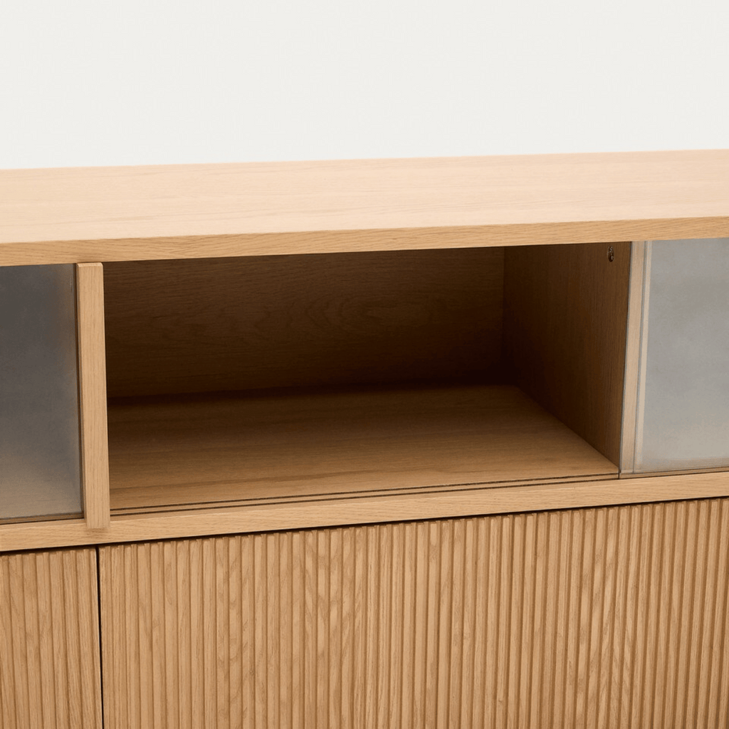 Meuble TV moderne en chêne pour salon