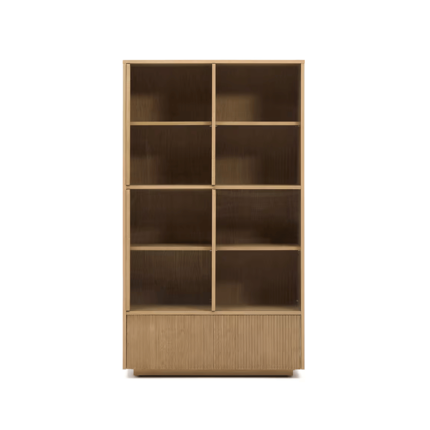 Meuble de rangement moderne en chêne avec rangement pour salon