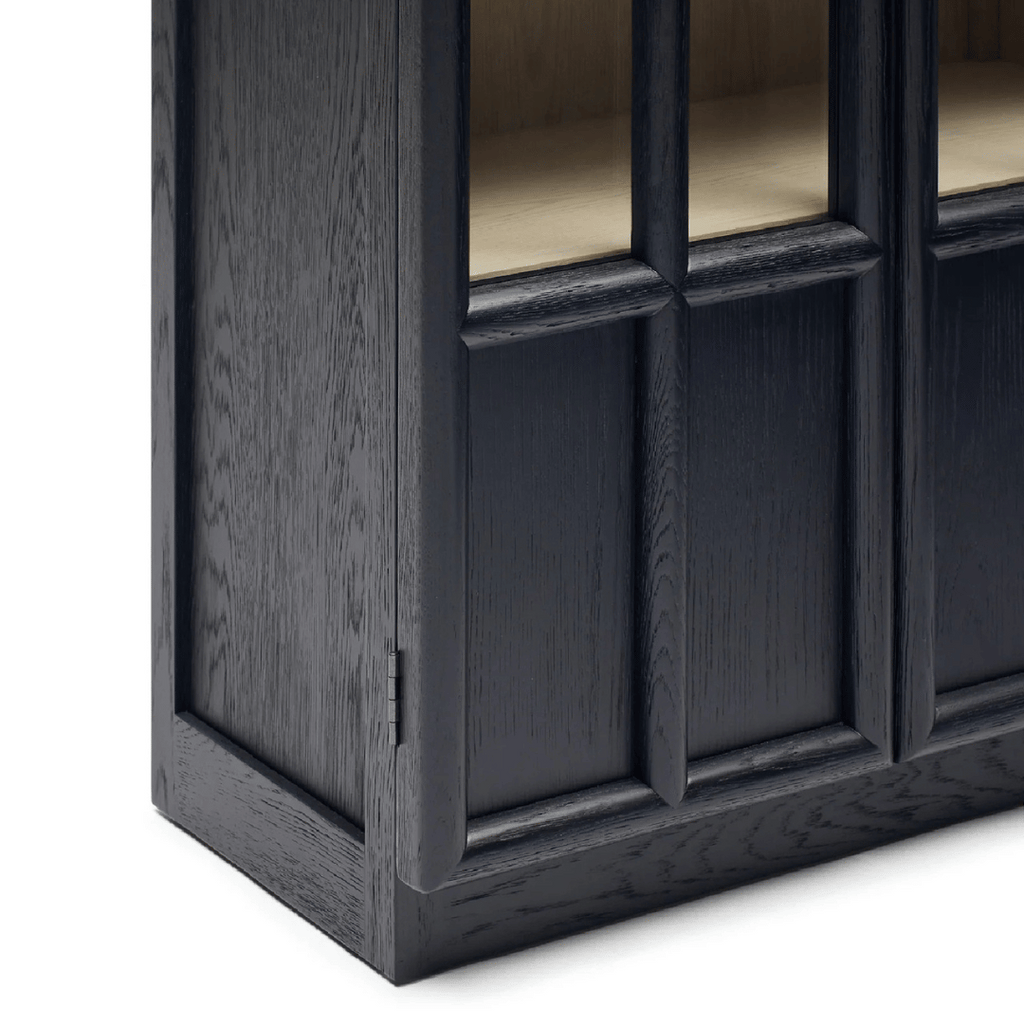 Meuble de rangement moderne en chêne noir pour le bureau
