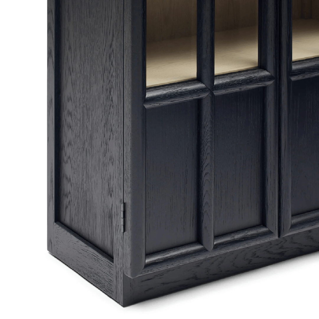 Meuble de rangement moderne en chêne noir pour le bureau