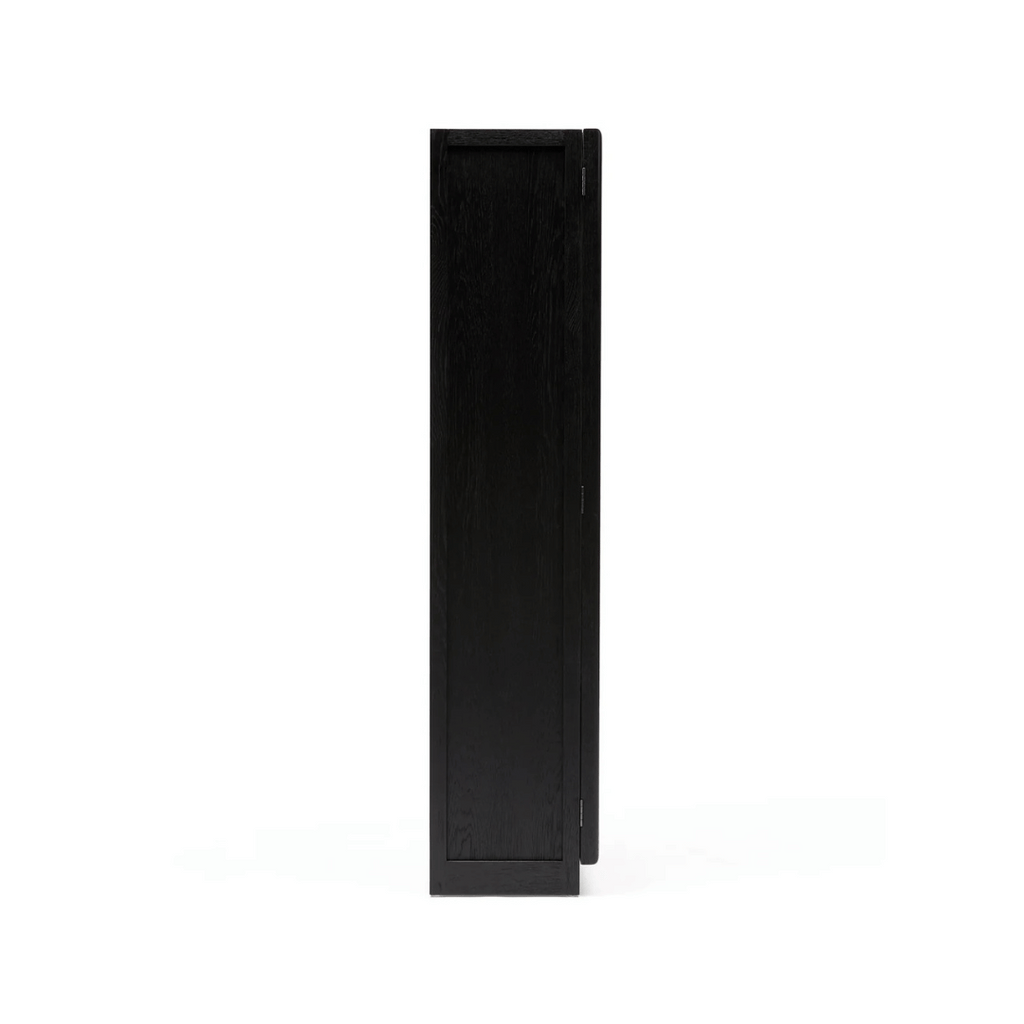 Meuble de rangement moderne en chêne noir pour le bureau