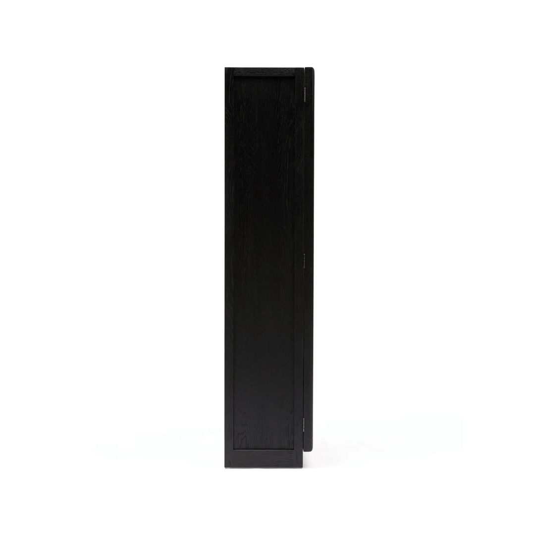 Meuble de rangement moderne en chêne noir pour le bureau