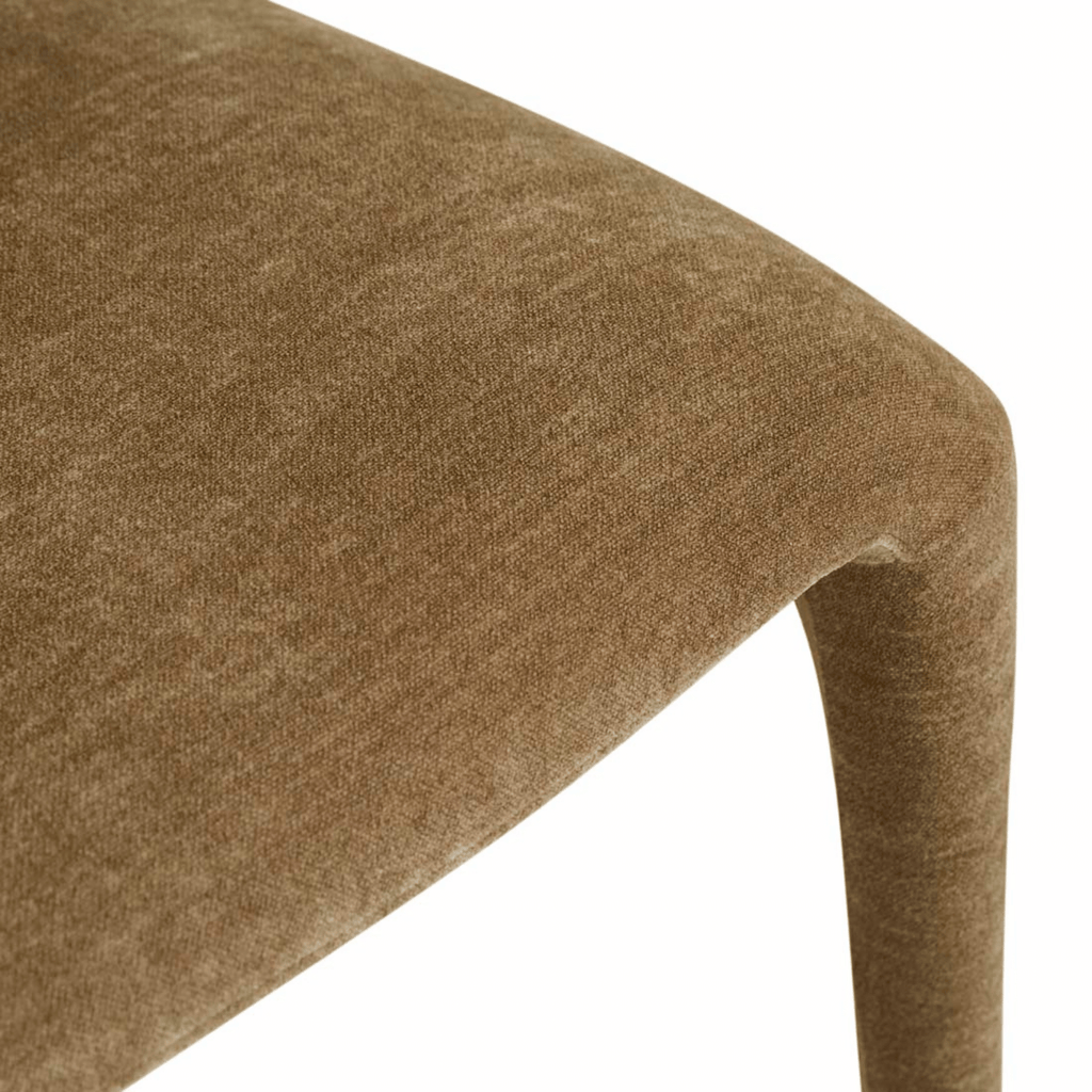 Chaise de salle à manger en velours tapissée pour salle à manger