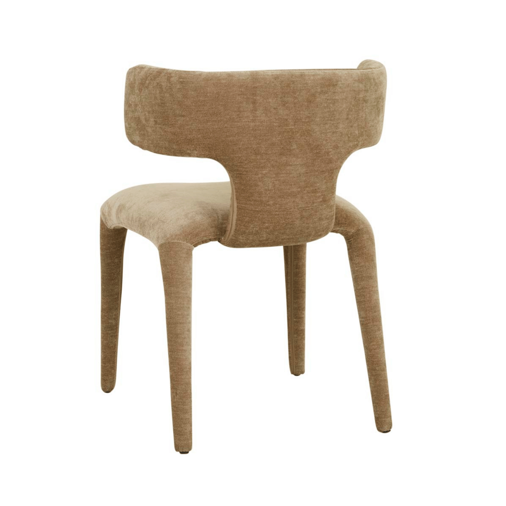 Chaise de salle à manger en velours tapissée pour salle à manger