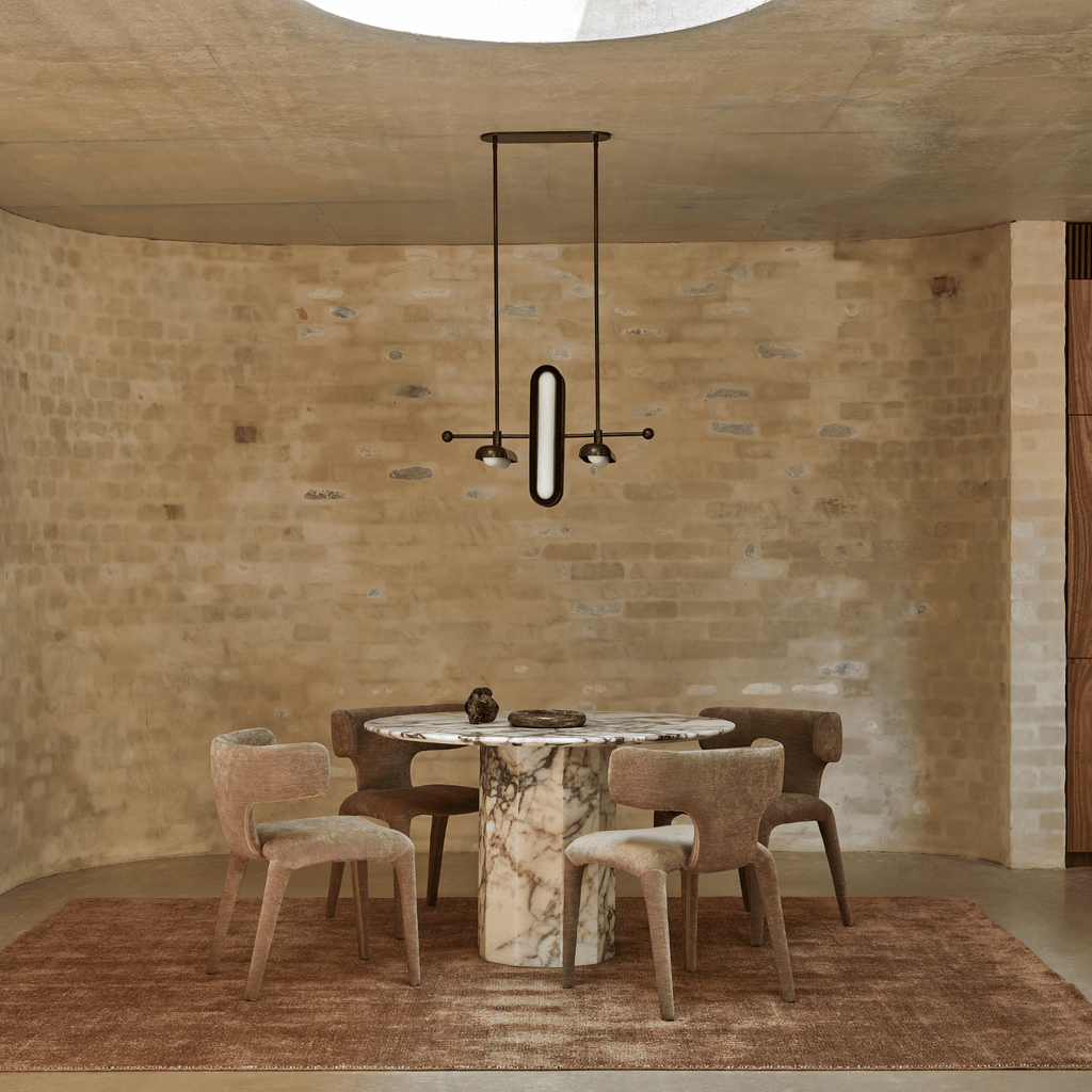Chaise de salle à manger en velours tapissée pour salle à manger