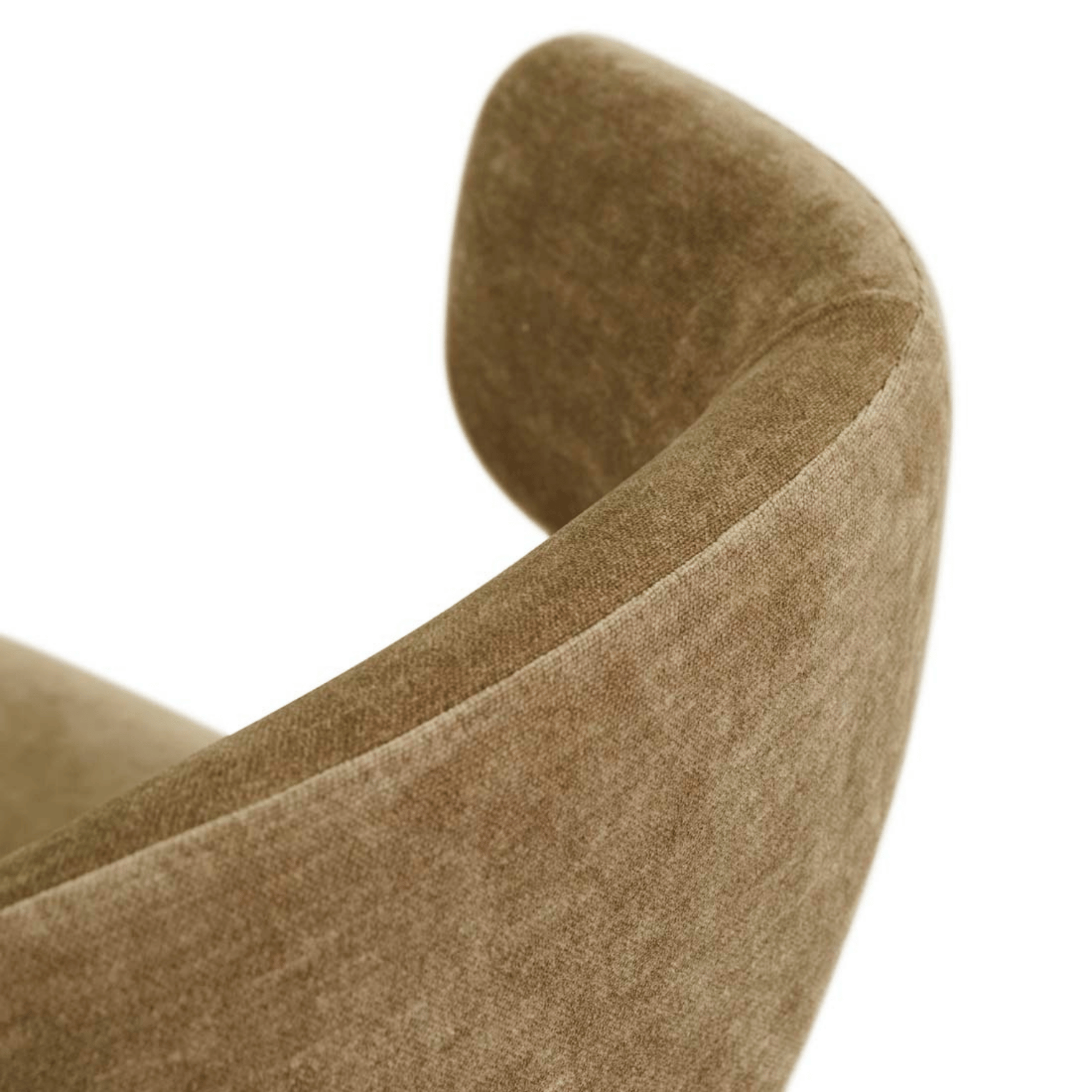 Chaise de salle à manger en velours tapissée pour salle à manger