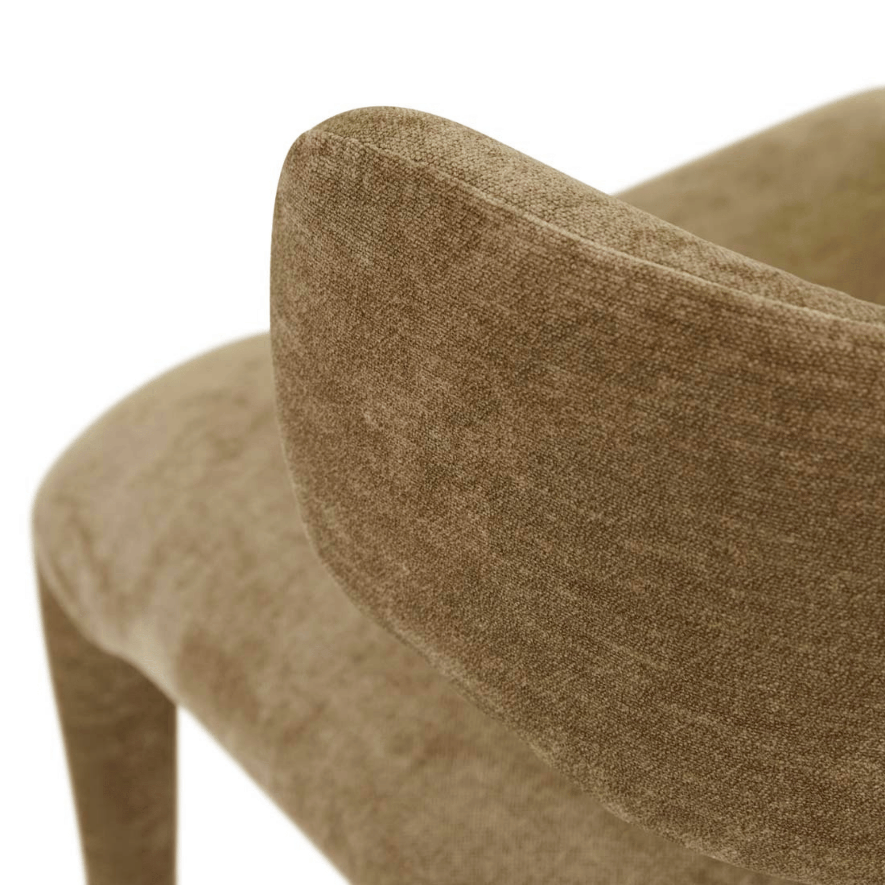 Chaise de salle à manger en velours tapissée pour salle à manger