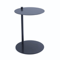 Table d'appoint latérale en métal bleu