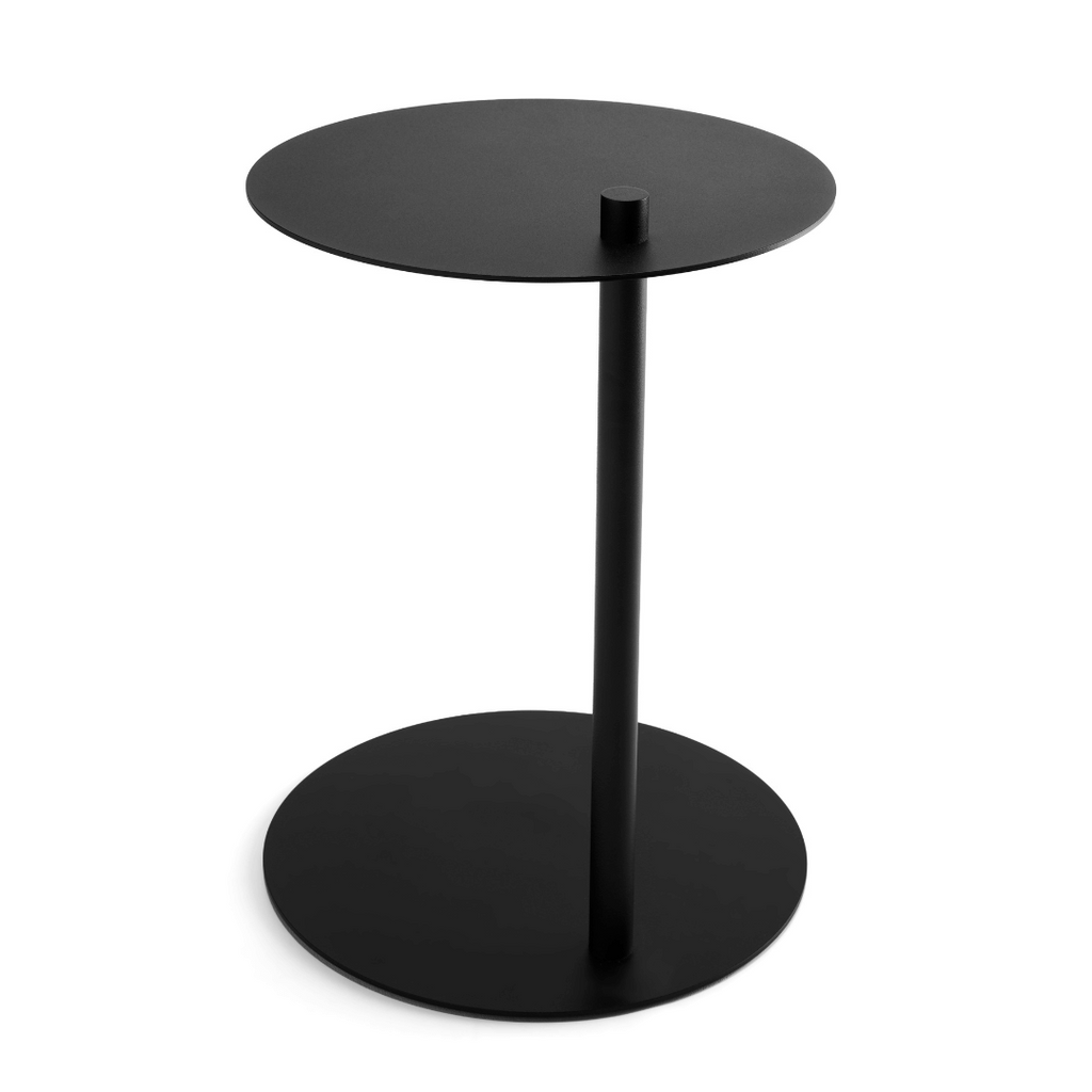 Table d'appoint en métal noir