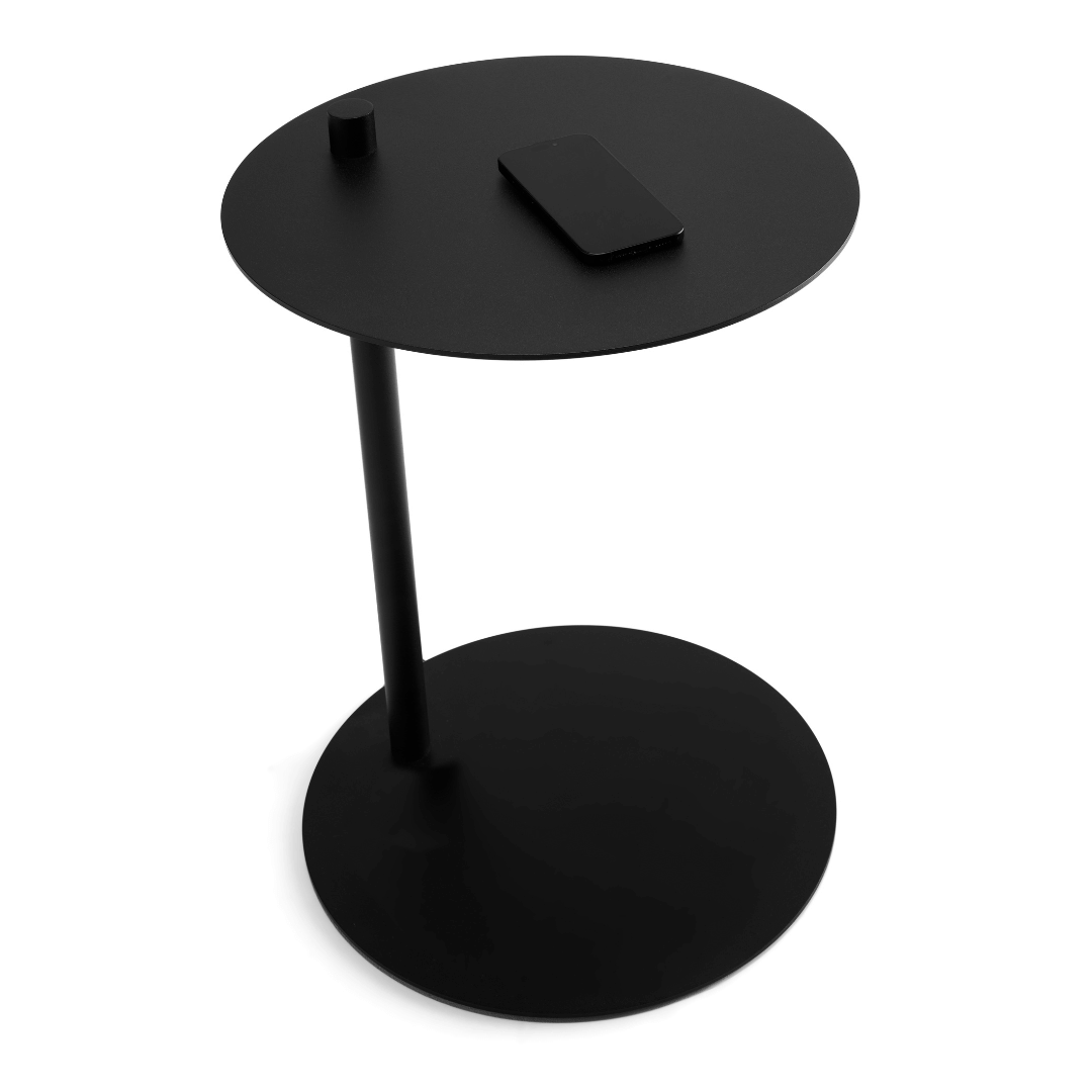 Table d'appoint en métal noir