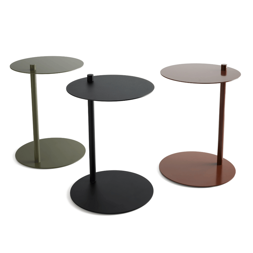 Table d'appoint en métal noir