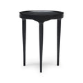 Table d'appoint en métal noir mat pour salon