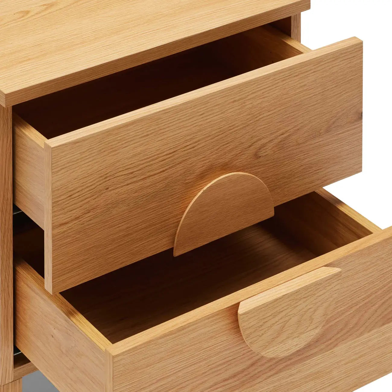 Table de chevet moderne en chêne naturel pour chambre à coucher