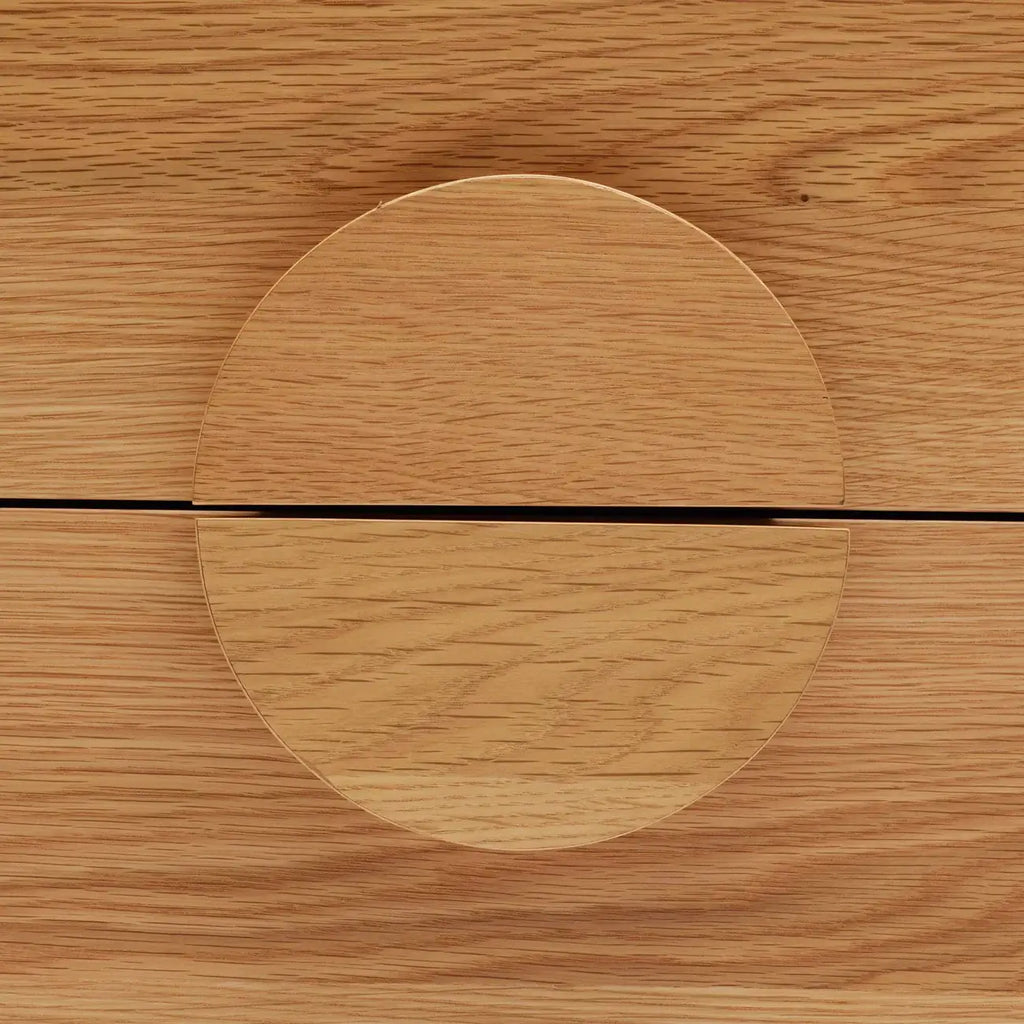 Table de chevet moderne en chêne naturel pour chambre à coucher