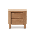 Table de chevet en frêne avec fermeture amortie pour chambre à coucher