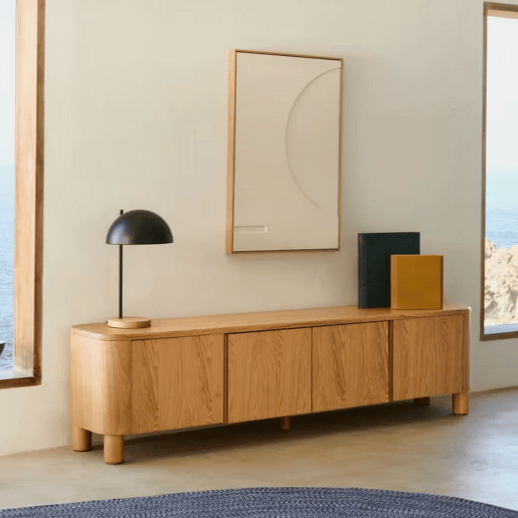 Meuble TV en frêne pour salon