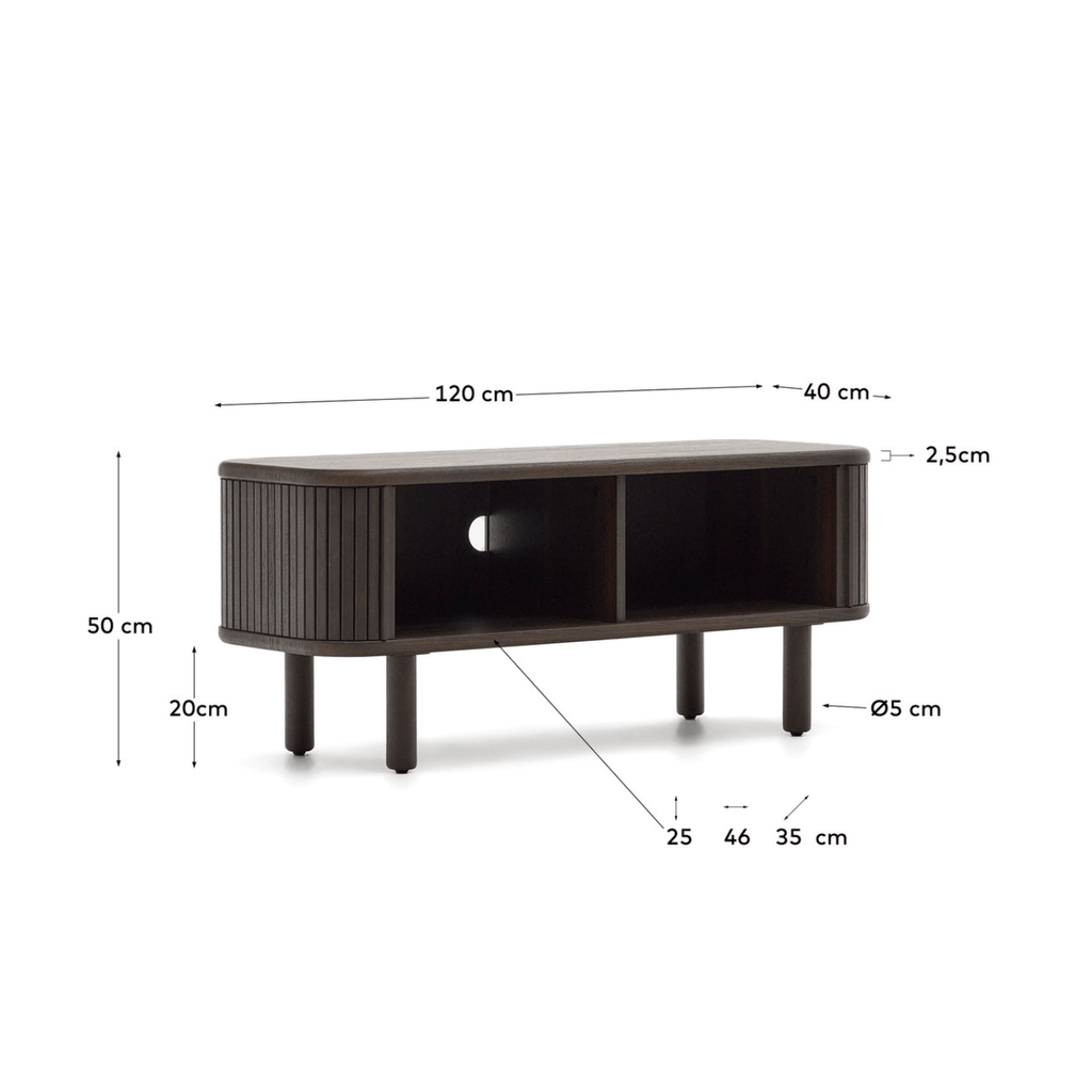 Meuble TV en frêne de style scandinave pour salon