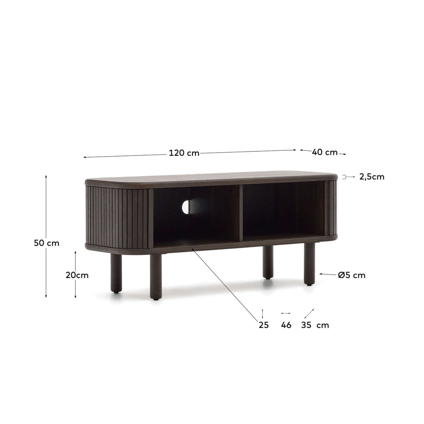 Meuble TV en frêne de style scandinave pour salon