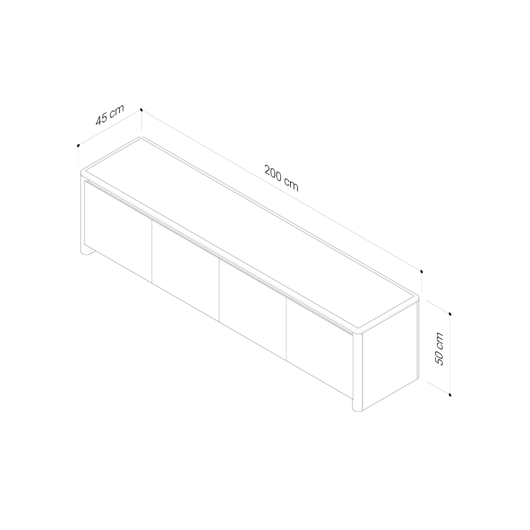 Table à manger minimaliste naturelle avec fermeture douce