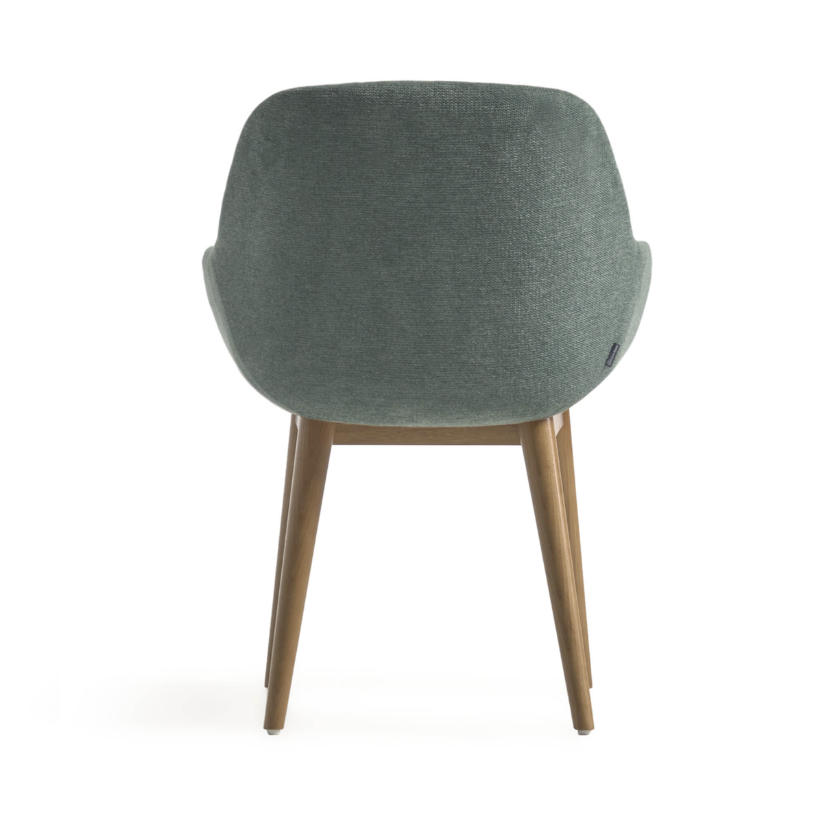 Chaise de salle à manger Green Ash avec mousse haute densité et pieds en bois pour salle à manger