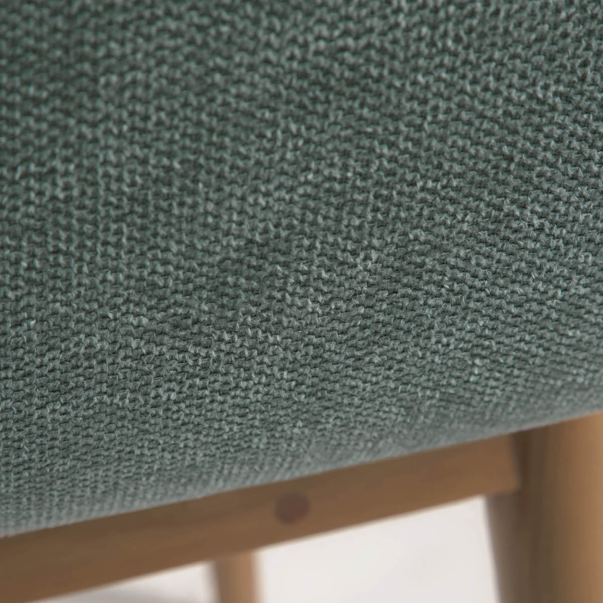 Chaise de salle à manger Green Ash avec mousse haute densité et pieds en bois pour salle à manger