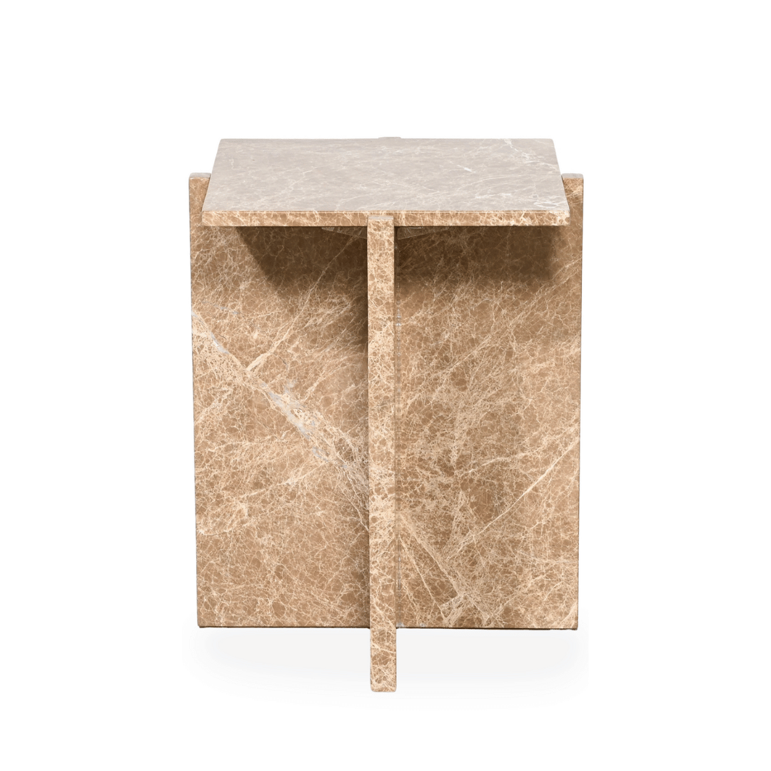 Table d'appoint en marbre naturel