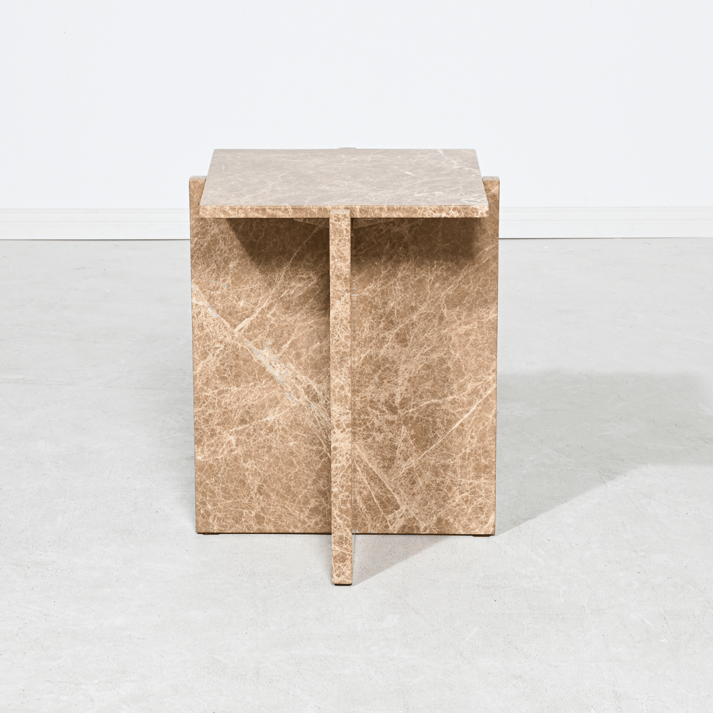 Table d'appoint en marbre naturel