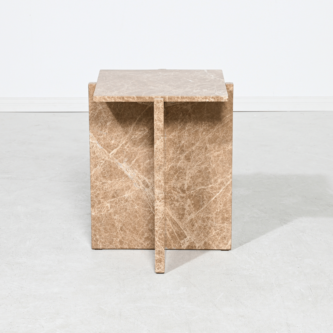 Table d'appoint en marbre naturel