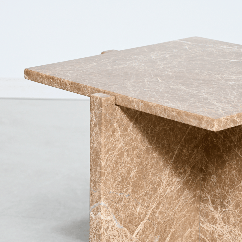 Table d'appoint en marbre naturel