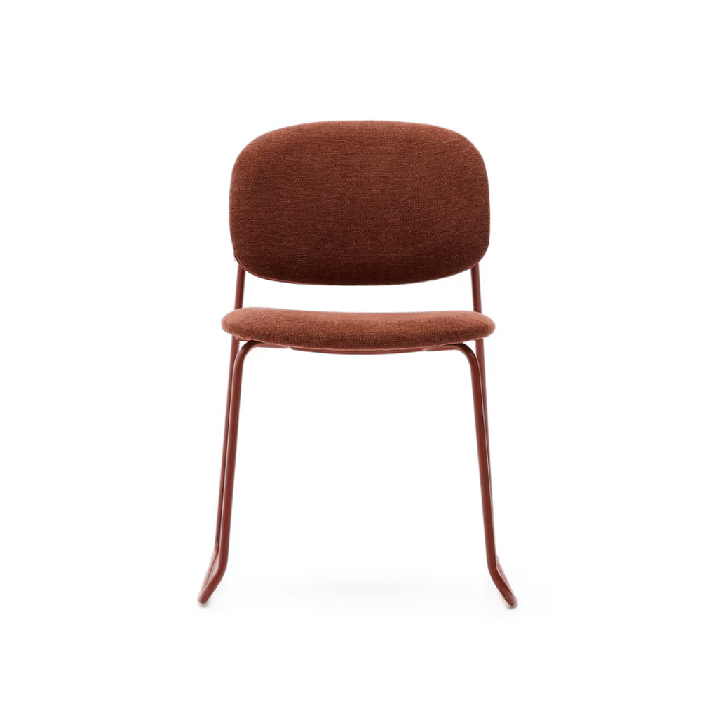 Chaise de salle à manger moderne en métal empilable