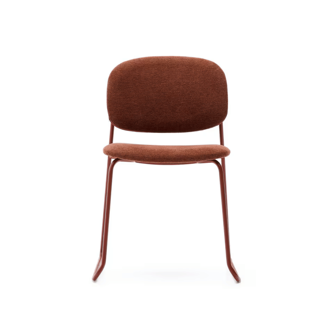 Chaise de salle à manger moderne en métal empilable