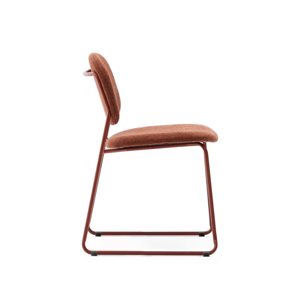 Chaise de salle à manger moderne en métal empilable