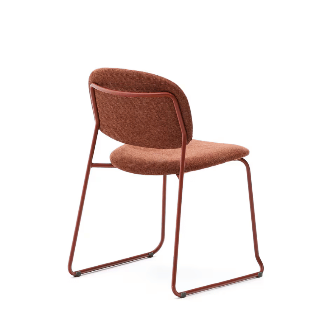 Chaise de salle à manger moderne en métal empilable