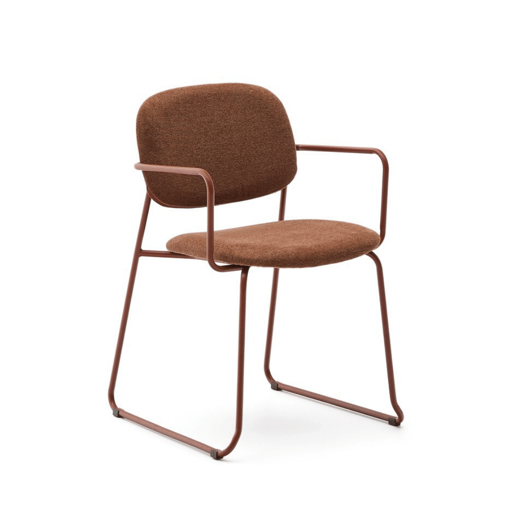 Chaise de salle à manger moderne en métal, empilable