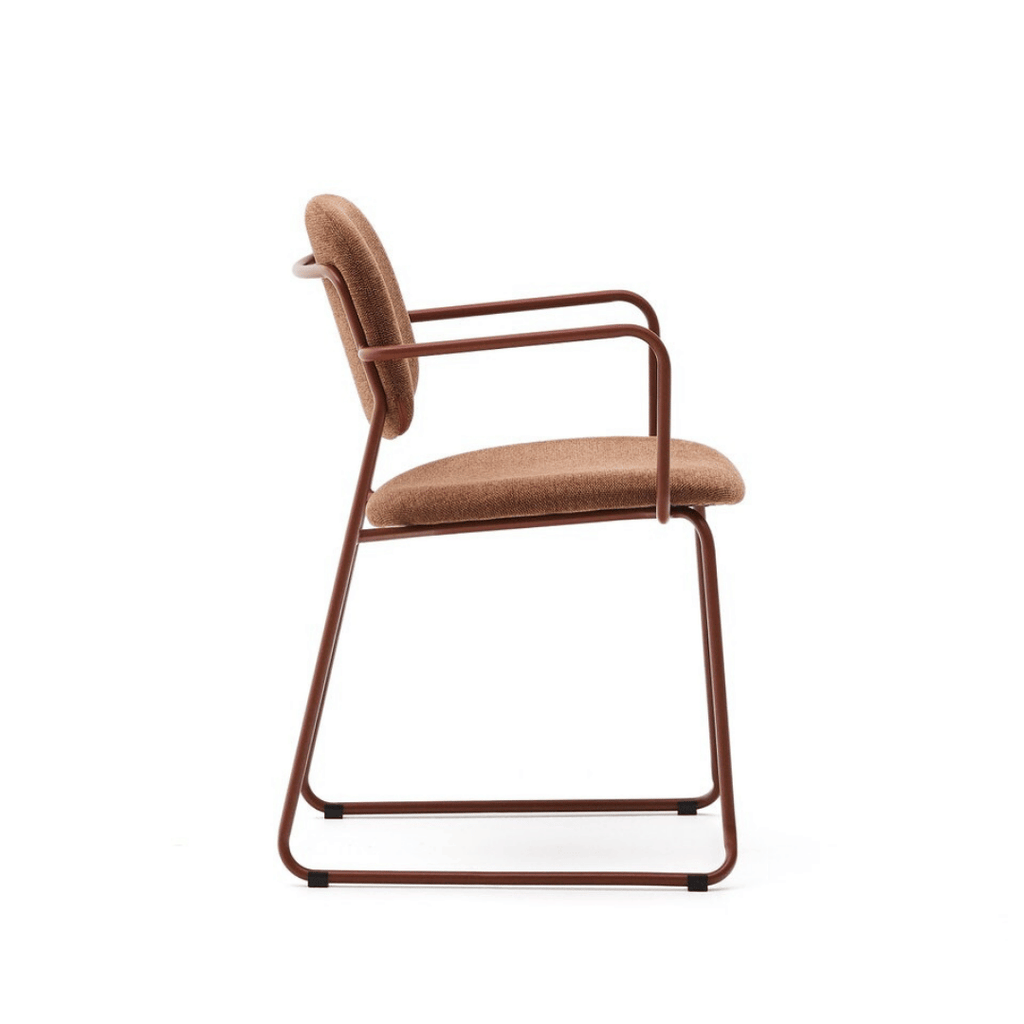Chaise de salle à manger moderne en métal, empilable