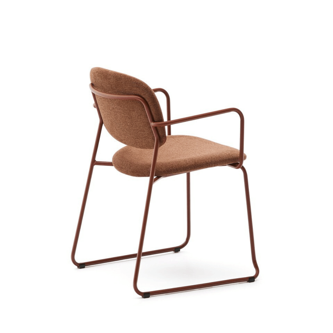 Chaise de salle à manger moderne en métal, empilable