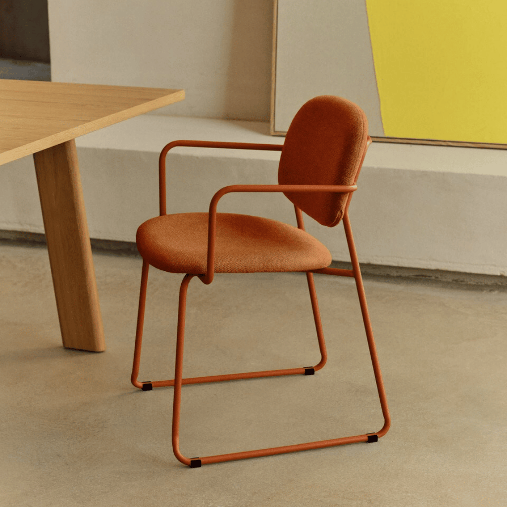 Chaise de salle à manger moderne en métal, empilable