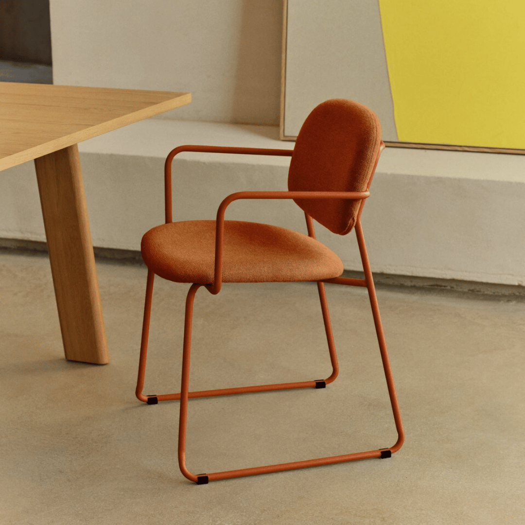 Chaise de salle à manger moderne en métal, empilable