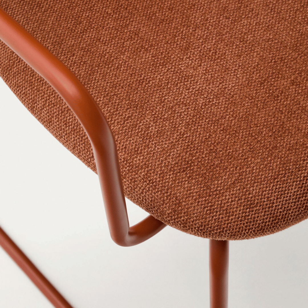 Chaise de salle à manger moderne en métal, empilable