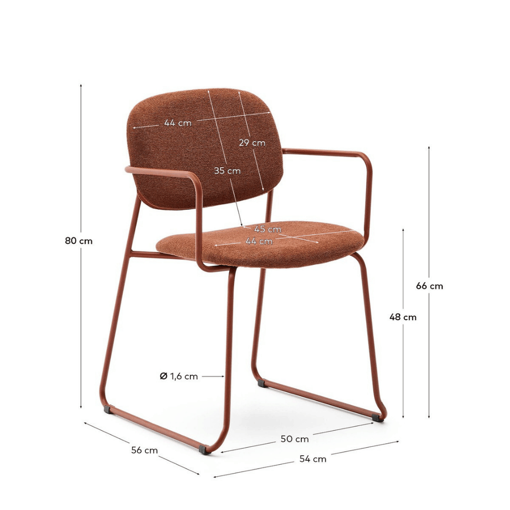 Chaise de salle à manger moderne en métal, empilable
