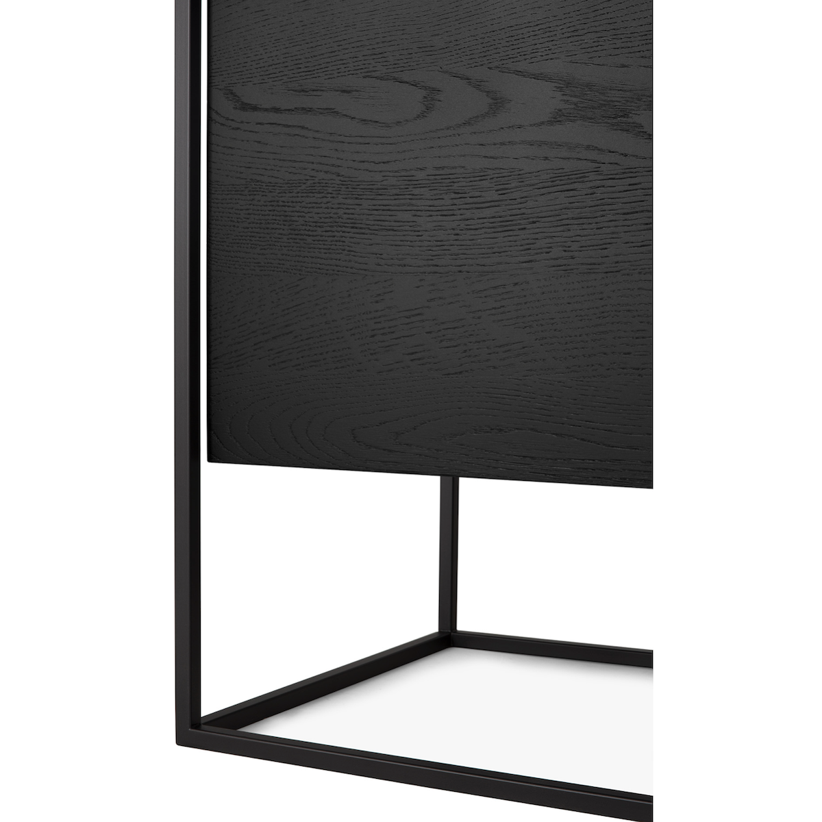 Meuble TV moderne en chêne noir pour salon