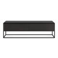 Meuble TV moderne en chêne noir pour salon