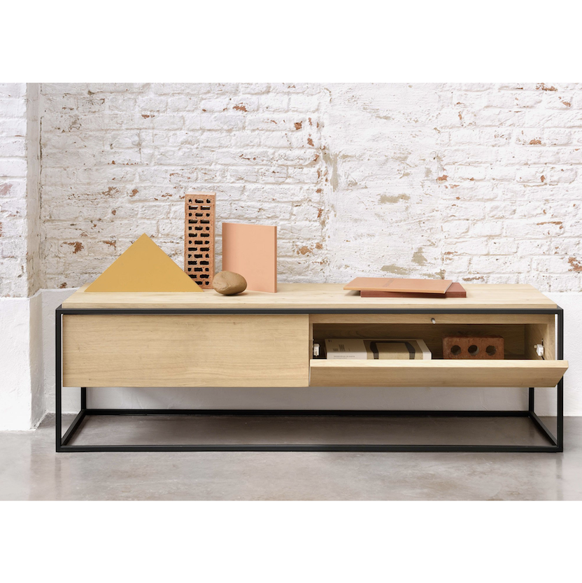 Meuble TV en chêne moderne pour salon